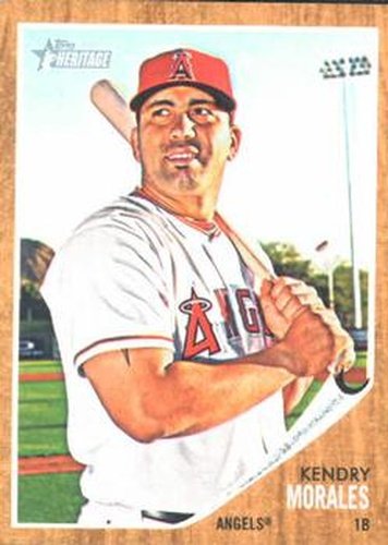 #422 Kendry Morales - Los Angeles Angels - 2011 Topps Heritage Baseball