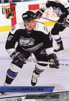#422 Donald Dufresne - Tampa Bay Lightning - 1993-94 Ultra Hockey