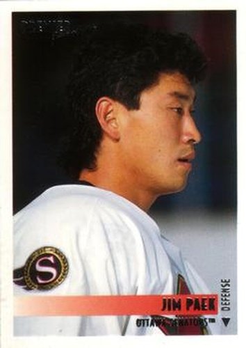 #422 Jim Paek - Ottawa Senators - 1994-95 O-Pee-Chee Premier Hockey