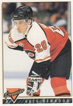 #422 Greg Hawgood - Philadelphia Flyers - 1993-94 Topps Premier Hockey