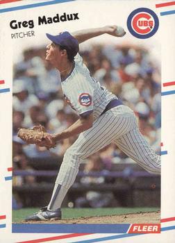 #423 Greg Maddux - Chicago Cubs - 1988 Fleer Baseball