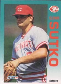 #423 Glenn Sutko - Cincinnati Reds - 1992 Fleer Baseball