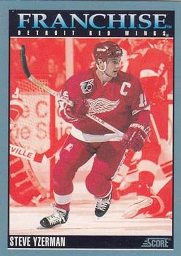 #423 Steve Yzerman - Detroit Red Wings - 1992-93 Score Canadian Hockey