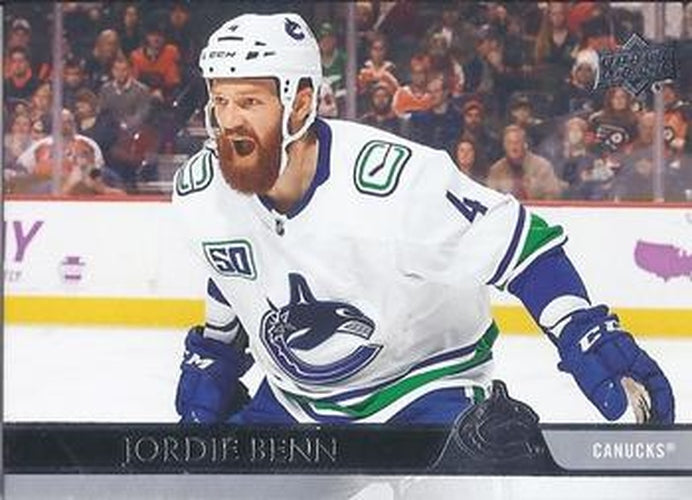 #423 Jordie Benn - Vancouver Canucks - 2020-21 Upper Deck Hockey