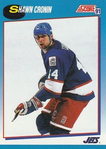 #423 Shawn Cronin - Winnipeg Jets - 1991-92 Score Canadian Bilingual Hockey