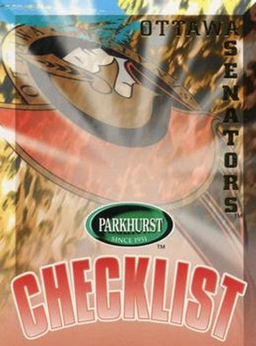 #423 Senators Checklist - Ottawa Senators - 1995-96 Parkhurst International Hockey