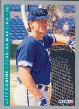 #423 Jeff Conine - Florida Marlins - 1993 Fleer Baseball