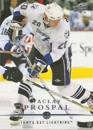 #423 Vaclav Prospal - Tampa Bay Lightning - 2008-09 Upper Deck Hockey