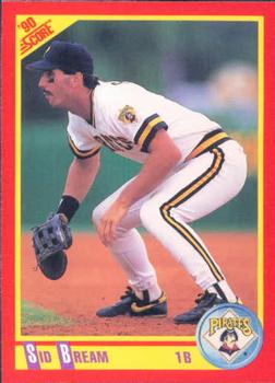 #423 Sid Bream - Pittsburgh Pirates - 1990 Score Baseball