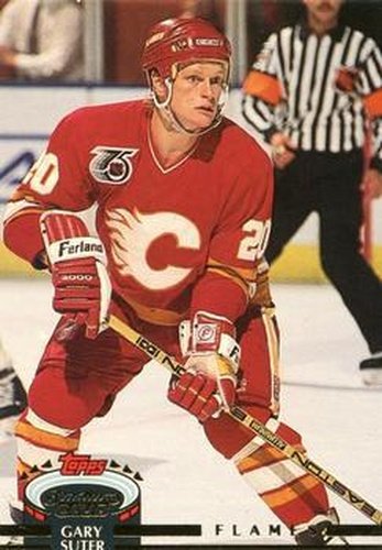 #423 Gary Suter - Calgary Flames - 1992-93 Stadium Club Hockey