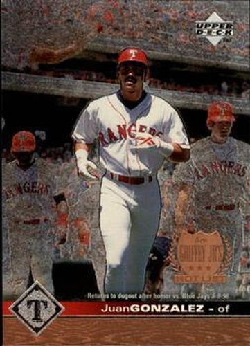 #423 Juan Gonzalez - Texas Rangers - 1997 Upper Deck Baseball