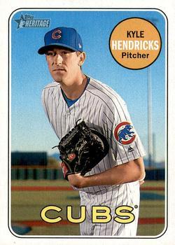 #423 Kyle Hendricks - Chicago Cubs - 2018 Topps Heritage Baseball