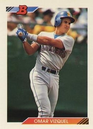 #423 Omar Vizquel - Seattle Mariners - 1992 Bowman Baseball