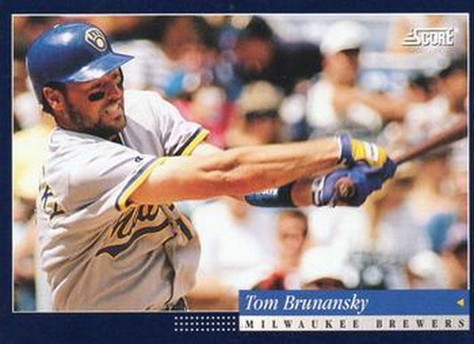 #423 Tom Brunansky - Milwaukee Brewers -1994 Score Baseball