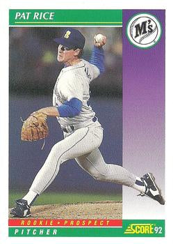 #423 Pat Rice - Seattle Mariners - 1992 Score Baseball