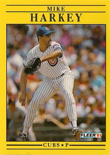 #423 Mike Harkey - Chicago Cubs - 1991 Fleer Baseball