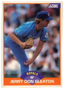 #423 Jerry Don Gleaton - Kansas City Royals - 1989 Score Baseball