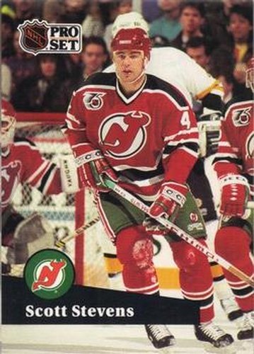 #423 Scott Stevens - 1991-92 Pro Set Hockey