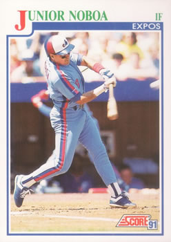 #423 Junior Noboa - Montreal Expos - 1991 Score Baseball