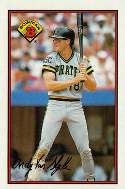 #424 Andy Van Slyke - Pittsburgh Pirates - 1989 Bowman Baseball