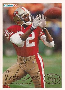 #424 John Taylor - San Francisco 49ers - 1994 Fleer Football