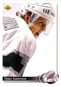 #424 Tomas Sandstrom - Los Angeles Kings - 1992-93 Upper Deck Hockey