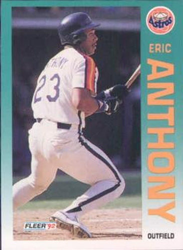 #424 Eric Anthony - Houston Astros - 1992 Fleer Baseball