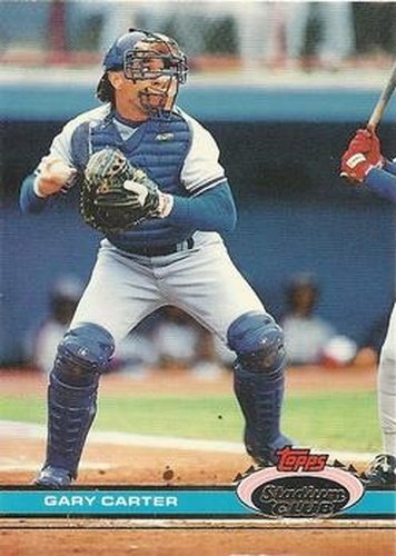 #424 Gary Carter - Los Angeles Dodgers - 1991 Stadium Club Baseball