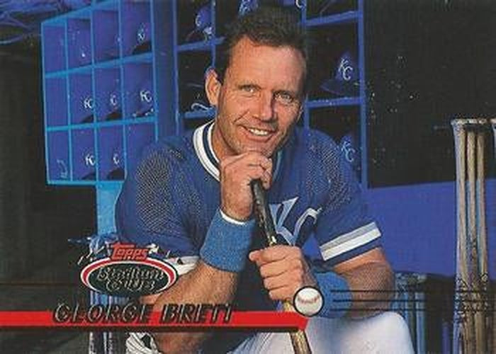 #424 George Brett - Kansas City Royals - 1993 Stadium Club Baseball