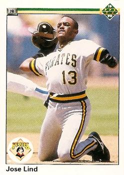 #424 Jose Lind - Pittsburgh Pirates - 1990 Upper Deck Baseball