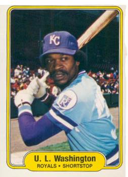 #424 U.L. Washington - Kansas City Royals - 1982 Fleer Baseball