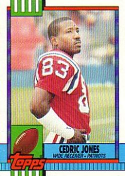 #424 Cedric Jones - New England Patriots - 1990 Topps Football