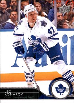 #424 Leo Komarov - Toronto Maple Leafs - 2014-15 Upper Deck Hockey
