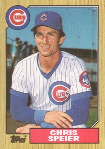 #424 Chris Speier - Chicago Cubs - 1987 Topps Baseball