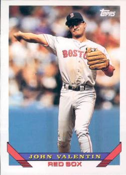 #424 John Valentin - Boston Red Sox - 1993 Topps Baseball