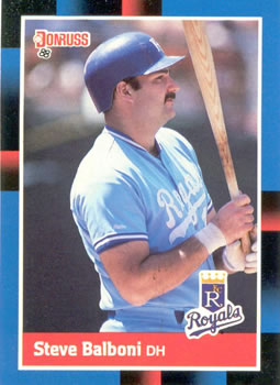#424 Steve Balboni - Kansas City Royals - 1988 Donruss Baseball