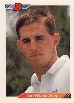 #424 Darren Burton - Kansas City Royals - 1992 Bowman Baseball