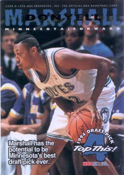 #424 Donyell Marshall / Jamal Mashburn - Minnesota Timberwolves / Dallas Mavericks - 1994-95 Hoops Basketball