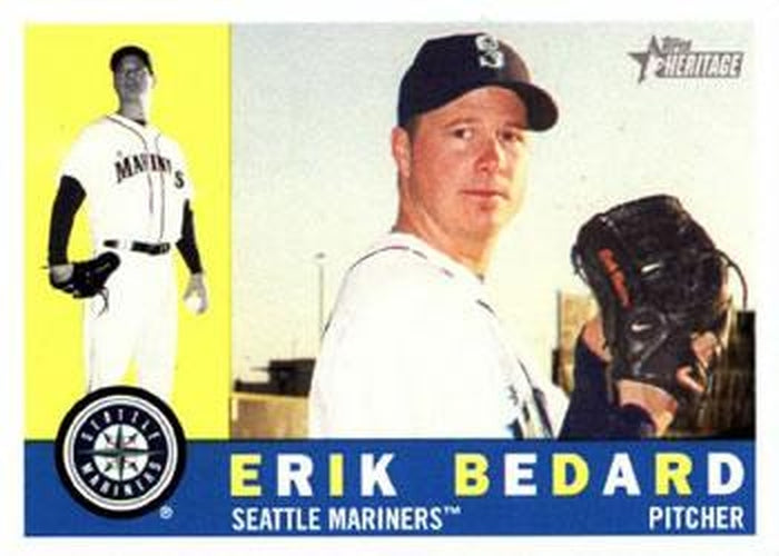 #424 Erik Bedard - Seattle Mariners - 2009 Topps Heritage Baseball