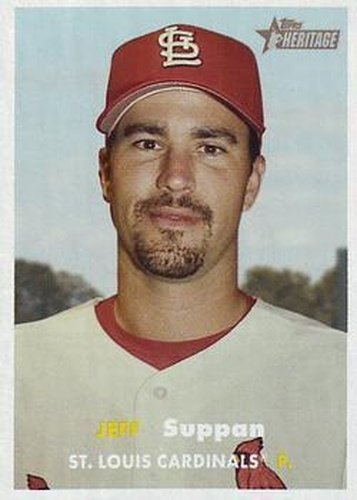 #424 Jeff Suppan - St. Louis Cardinals - 2006 Topps Heritage Baseball