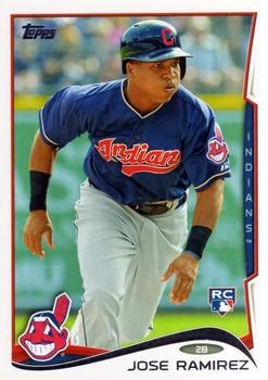 #424 Jose Ramirez - Cleveland Indians - 2014 Topps Baseball