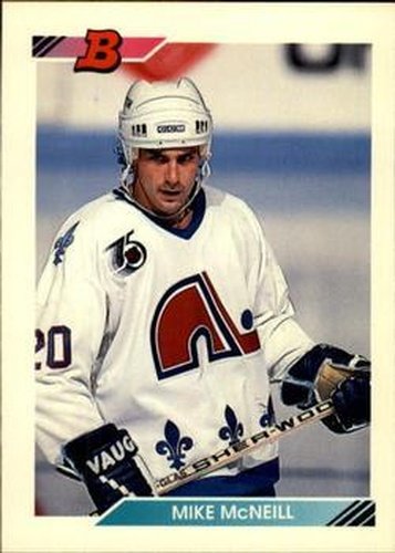#424 Mike McNeill - Quebec Nordiques - 1992-93 Bowman Hockey