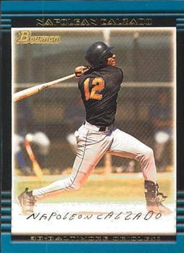 #424 Napoleon Calzado - Baltimore Orioles - 2002 Bowman Baseball