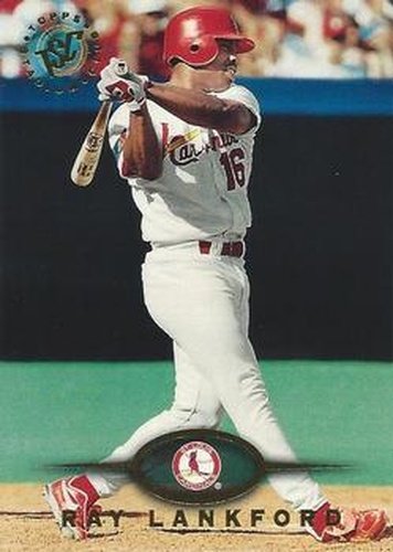 #424 Ray Lankford - St. Louis Cardinals - 1995 Stadium Club Baseball