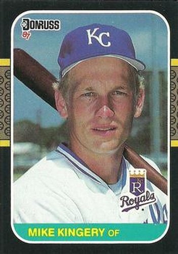 #424 Mike Kingery - Kansas City Royals - 1987 Donruss Baseball