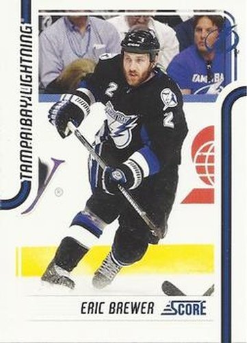 #424 Eric Brewer - Tampa Bay Lightning - 2011-12 Score Hockey