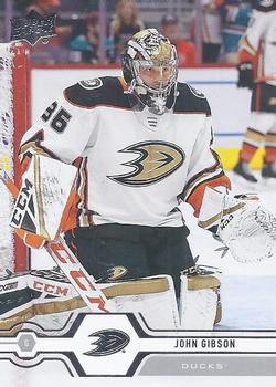 #424 John Gibson - Anaheim Ducks - 2019-20 Upper Deck Hockey