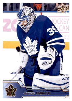 #424 Jhonas Enroth - Toronto Maple Leafs - 2016-17 Upper Deck Hockey