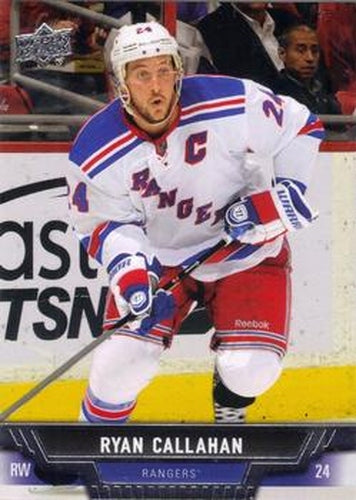 #424 Ryan Callahan - New York Rangers - 2013-14 Upper Deck Hockey