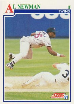 #424 Al Newman - Minnesota Twins - 1991 Score Baseball